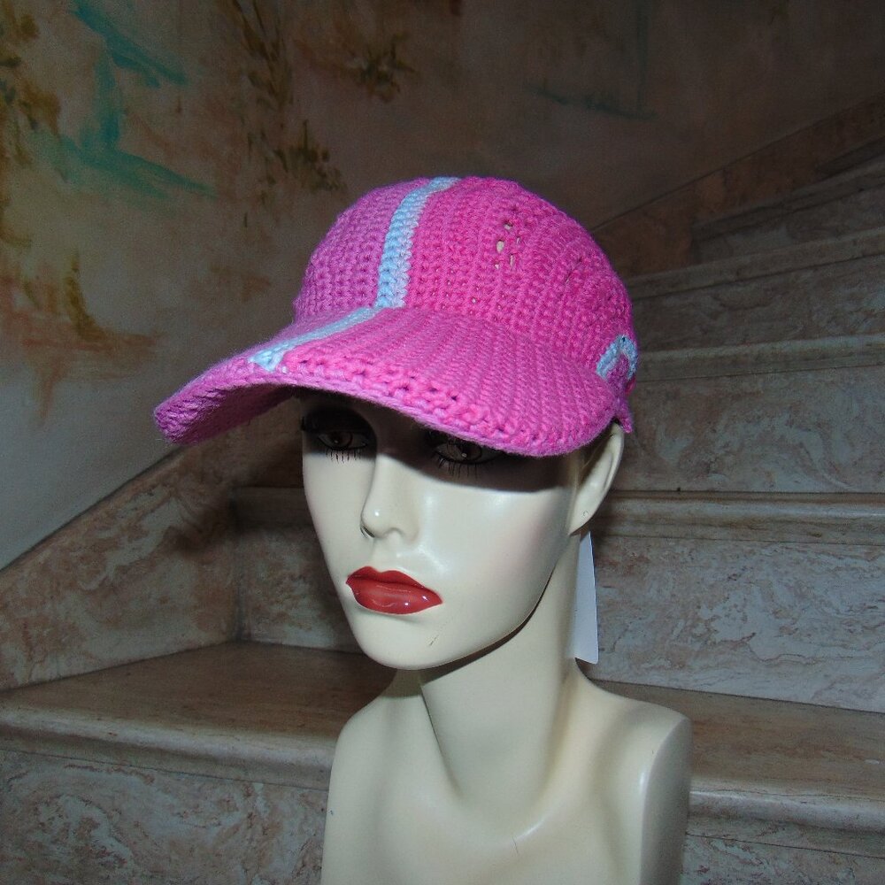 RARE Hansel from Basel Trucker Hat Baseball Cap Crochet Prototype Pink Summer